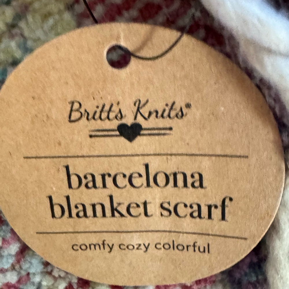 Britt's Knits' Barcelona Blanket Scarf Comfy Cozy Colorful NWT - Picture 3 of 4